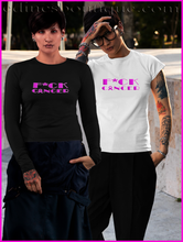 Load image into Gallery viewer, Breast Cancer Awareness Long Sleeves Tee ( F*ck Cancer)