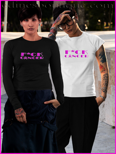 Breast Cancer Awareness Long Sleeves Tee ( F*ck Cancer)