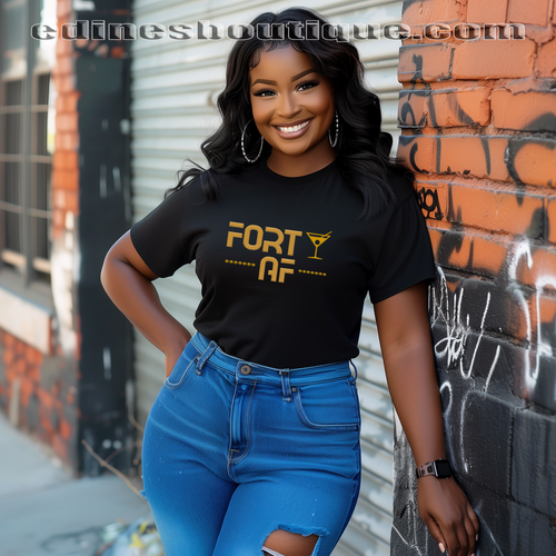 Women's Forty AF Birthday Tee