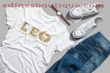 Load image into Gallery viewer, Leo Zodiac  T‑Shirt — Funny Leo AF  Zodiac Horoscope Tee
