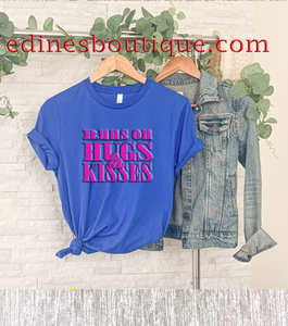 Runs on Hugs & Kisses Mother's Day T-shirts