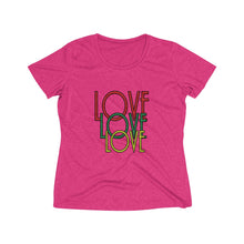 Load image into Gallery viewer, Love Women's Heather Wicking Tee
