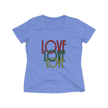 Load image into Gallery viewer, Love Women's Heather Wicking Tee