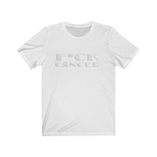 Load image into Gallery viewer, F*ck Cancer Jersey Tee (white logo)