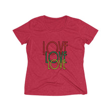 Load image into Gallery viewer, Love Women's Heather Wicking Tee