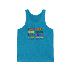 LGBT Pride Tank (Let's Get One Thing Straight I'm Not)