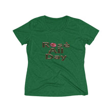 Load image into Gallery viewer, Rosé All Day Women&#39;s Heather Wicking Tee