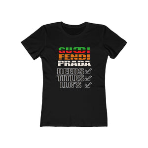 Deeds, Titles, LLC's Women's Tee