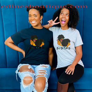 Black Sistas Queen Melanin T-shirt