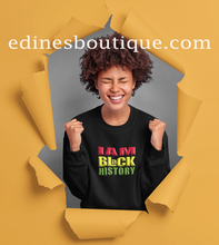 Load image into Gallery viewer, I AM BLACK HISTORY UNISEX SWEATSHIRTS