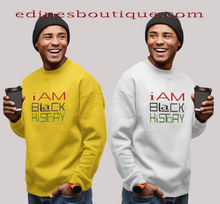 Load image into Gallery viewer, i am Black History Unisex Sweatshirt