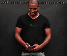 Load image into Gallery viewer, I am Black History Unisex  V-Neck Tee