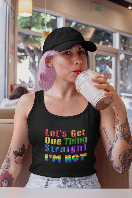 LGBT Pride Tank (Let's Get One Thing Straight I'm Not)