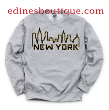 Load image into Gallery viewer, New York Skyline Unisex Crewneck Sweatshirt