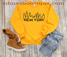 Load image into Gallery viewer, New York Skyline Unisex Crewneck Sweatshirt