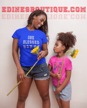 Load image into Gallery viewer, One Blessed Mommy Women&#39;s Tee