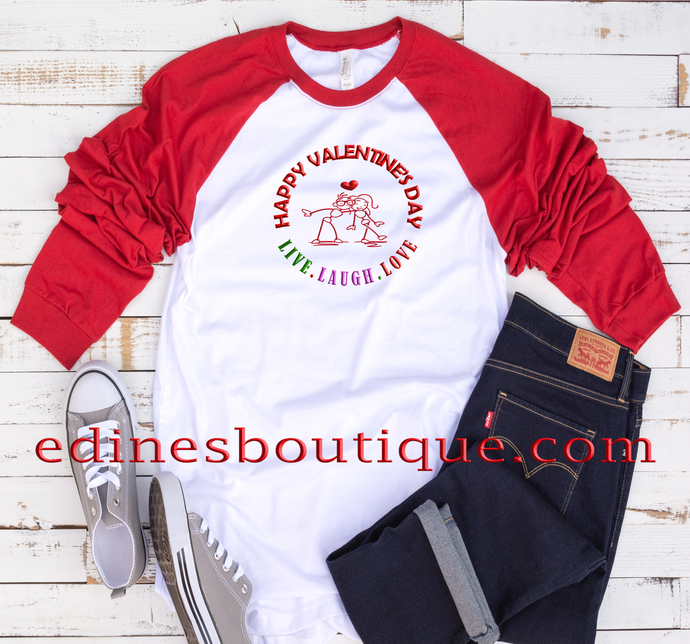 Valentine's Day Unisex Tee , Valentine's Day Baseball  Tee 