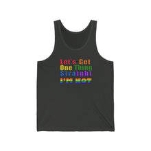 Load image into Gallery viewer, LGBT Pride Tank (Let&#39;s Get One Thing Straight I&#39;m Not)