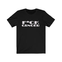 Load image into Gallery viewer, F*ck Cancer Jersey Tee (white logo)