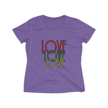 Load image into Gallery viewer, Love Women's Heather Wicking Tee